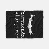 Barrakuda-Flüsterer Lustiger Barrakuda-Angler Fleecedecke (Vorderseite (Horizontal))