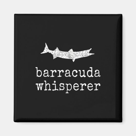 Barrakuda-Flüsterer Lustiger Barrakuda-Angler Magnet (Vorne)