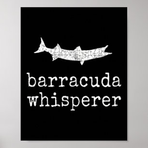 Barrakuda-Flüsterer Lustiger Barrakuda-Angler  Poster