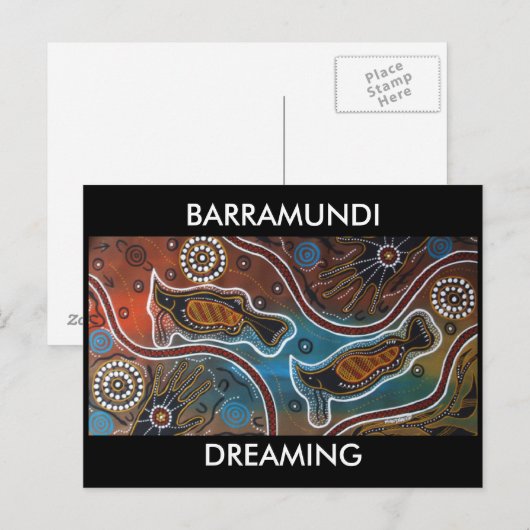 Barramundi Dreaming Postkarte (Vorne/Hinten)