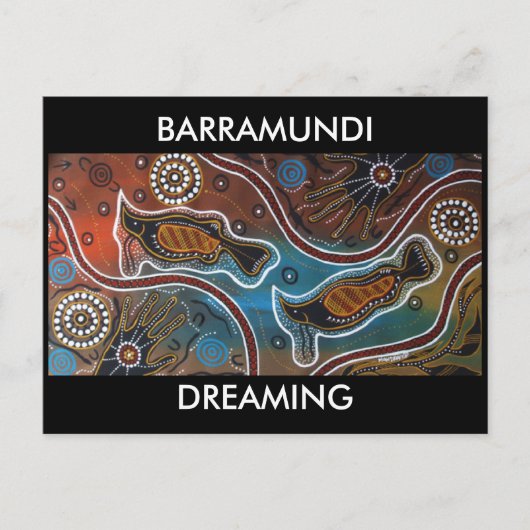 Barramundi Dreaming Postkarte (Vorderseite)