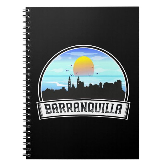 Barranquilla Colombia Skyline Panorama View Notizblock (Vorderseite)