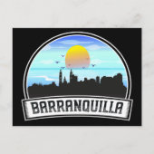 Barranquilla Colombia Skyline Panorama View Postkarte (Vorderseite)