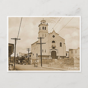 Barranquitas Puerto Rico Kathedrale 1941 Vintage Postkarte