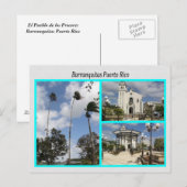Barranquitas Puerto Rico Postkarte (Vorne/Hinten)