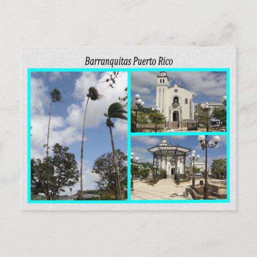 Barranquitas Puerto Rico Postkarte (Vorderseite)