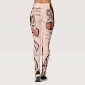 Barre Belle - Funny Ballet - Thema Personalisiert Leggings (Rückseite)