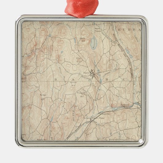 Barre, Massachusetts Ornament Aus Metall (Vorne)