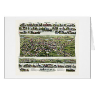 Barre, panoramische Karte MAs - 1891