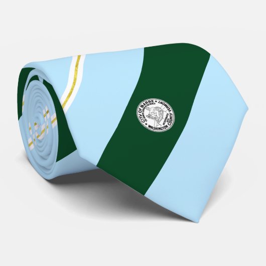 Barre (Vermont) Stadtflagge Neck Tie Krawatte (Gerollt)
