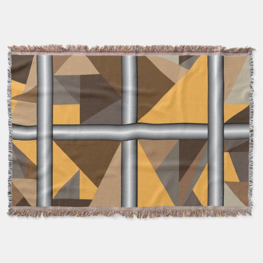 Barred Cotton Throw Blanket Decke (Vorderseite)