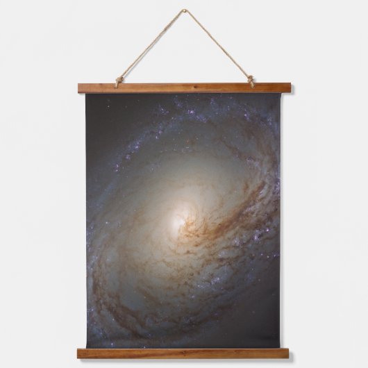 Barred Lenticular Galaxy Ngc 3368 Wandteppich Mit Holzrahmen (Vorderseite)