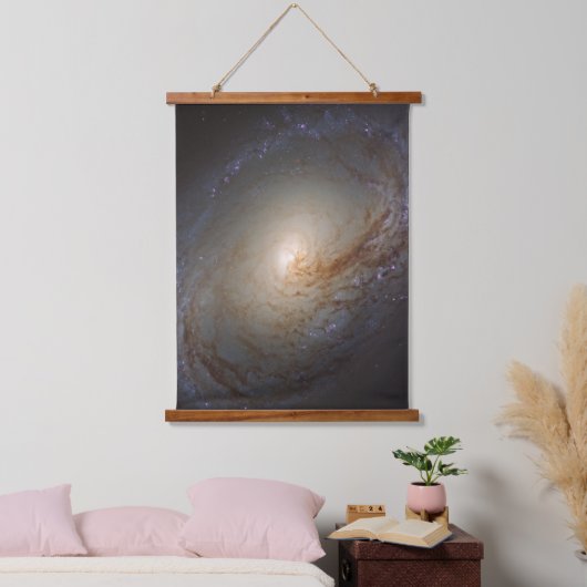 Barred Lenticular Galaxy Ngc 3368 Wandteppich Mit Holzrahmen (Schlafzimmer)