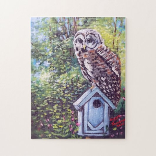 BARRED OWL AND BIRDHOUSE PUZZLES (Vertikal)