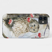 Barred Owl Aquarellmalerei Case-Mate iPhone Hülle (Rückseite (Horizontal))