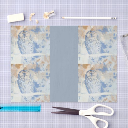 Barred Owl edit Seidenpapier (Handwerk)