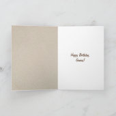 Barred Owl für den älteren Geburtstag Spaß Karte (Innenseite)