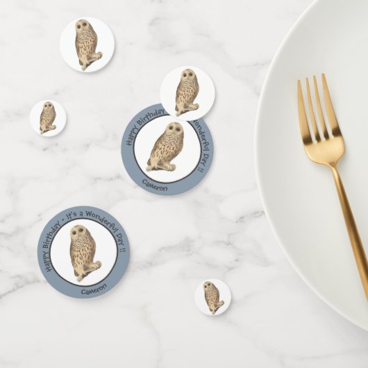 Barred Owl - Geburtstag oder anderes Party Themed Konfetti (Gruppe)