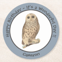 Barred Owl - Geburtstag oder anderes Party Themed 