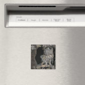 Barred Owl - Hier sieht man dich an! Magnet (In Situ (Geschirrspüler))