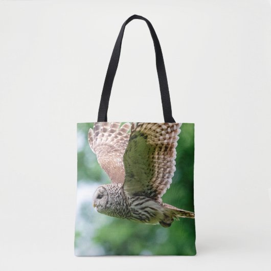 Barred Owl im Flug Tasche (Vorderseite)
