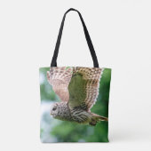 Barred Owl im Flug Tasche (Rückseite)