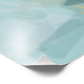 Barred Owl in Bäumen Abstrakter Impressionismus Fotodruck (Ecke)