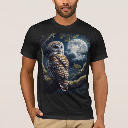 Barred Owl in Tree Wildlife T - Shirt (Vorderseite)