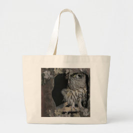 Barred Owl Jumbo Stoffbeutel