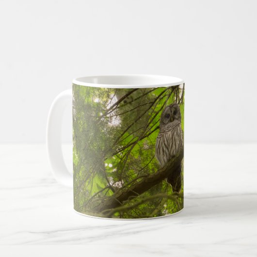 Barred Owl Kaffeetasse (Vorderseite Links)