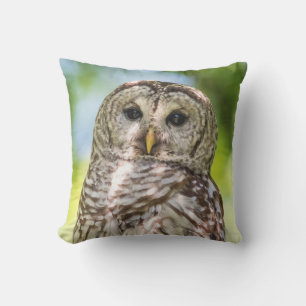 Barred Owl Kissen Für Draußen