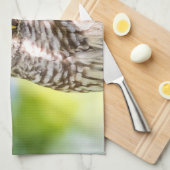 Barred Owl Küchentuch (Viertel Falte)