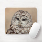 Barred Owl Mousepad (Mit Mouse)