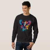 Barred Owl Owles Lover Frische Pasta machen Sweatshirt (Vorne ganz)