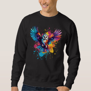Barred Owl Owles Lover Frische Pasta machen Sweatshirt
