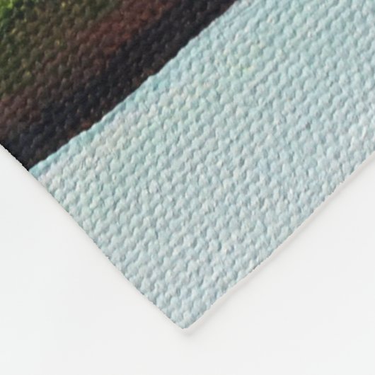 Barred Owl Painting Fleecedecke (Ecke)