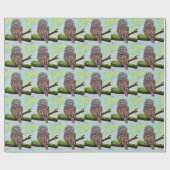 Barred Owl Painting Geschenkpapier (Flach)