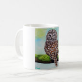 Barred Owl Painting Kaffeetasse (Vorderseite Links)