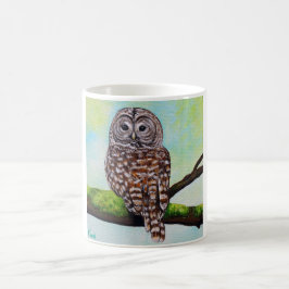 Barred Owl Painting Kaffeetasse