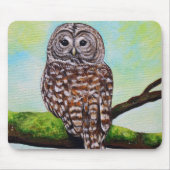 Barred Owl Painting Mousepad (Vorne)