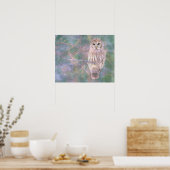 Barred Owl Pastelllackierung Poster (Küche)
