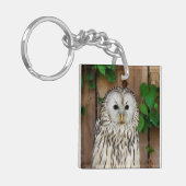 Barred Owl Schlüsselanhänger (Vorderseite links)