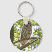Barred Owl Schlüsselanhänger (Vorderseite)