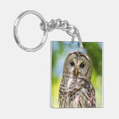 Barred Owl Schlüsselanhänger (Vorderseite links)