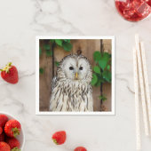 Barred Owl Serviette (Beispiel)