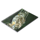 Barred Owl Spiral Foto Notebook Notizblock (Linke Seite)