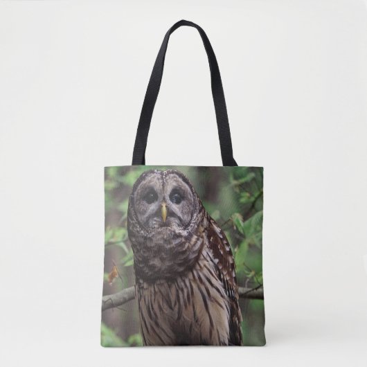 Barred Owl Totbeutel Tasche (Vorderseite)
