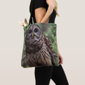 Barred Owl Totbeutel Tasche (Von Nahem)