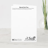 Barred Owl Tree Dankeschön Karte (Rückseite)