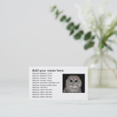 Barred Owl Visitenkarte (Stehend Vorderseite)